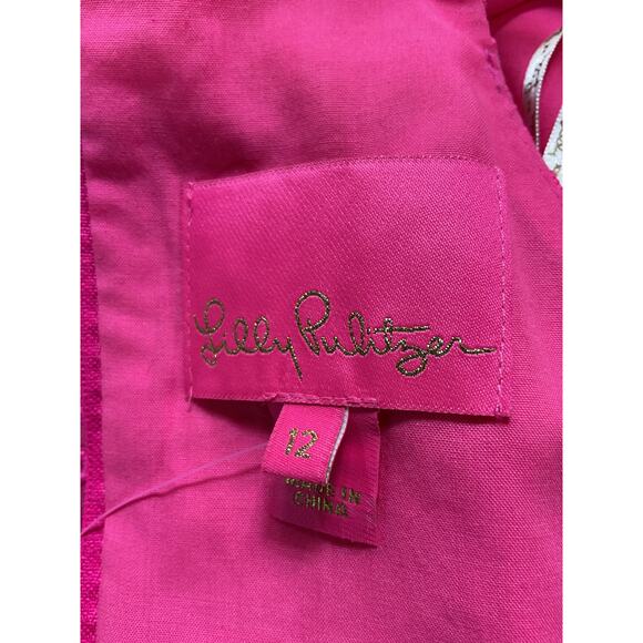 Lilly Pulitzer 'Pearl' Pink Halter Neck Romper Size 12 - NWT - Picture 4 of 5
